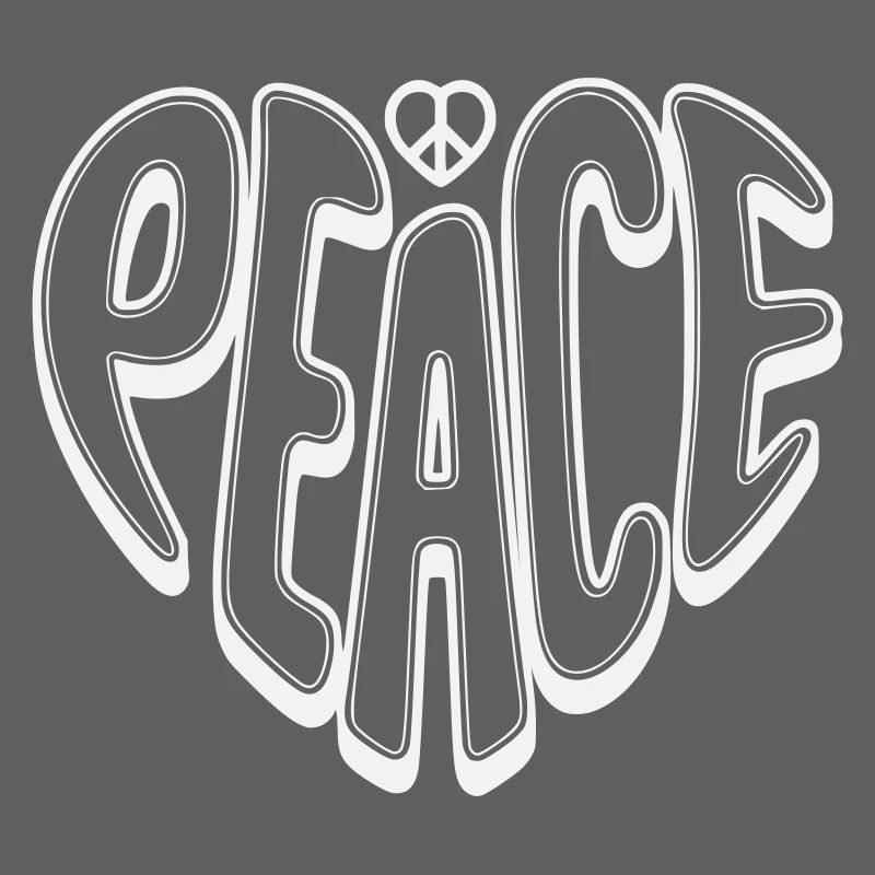 Peace Graffiti mit Peacezeichen 