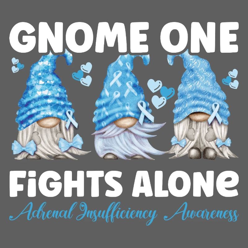 Gnome Light Blue Adrenal Insufficiency