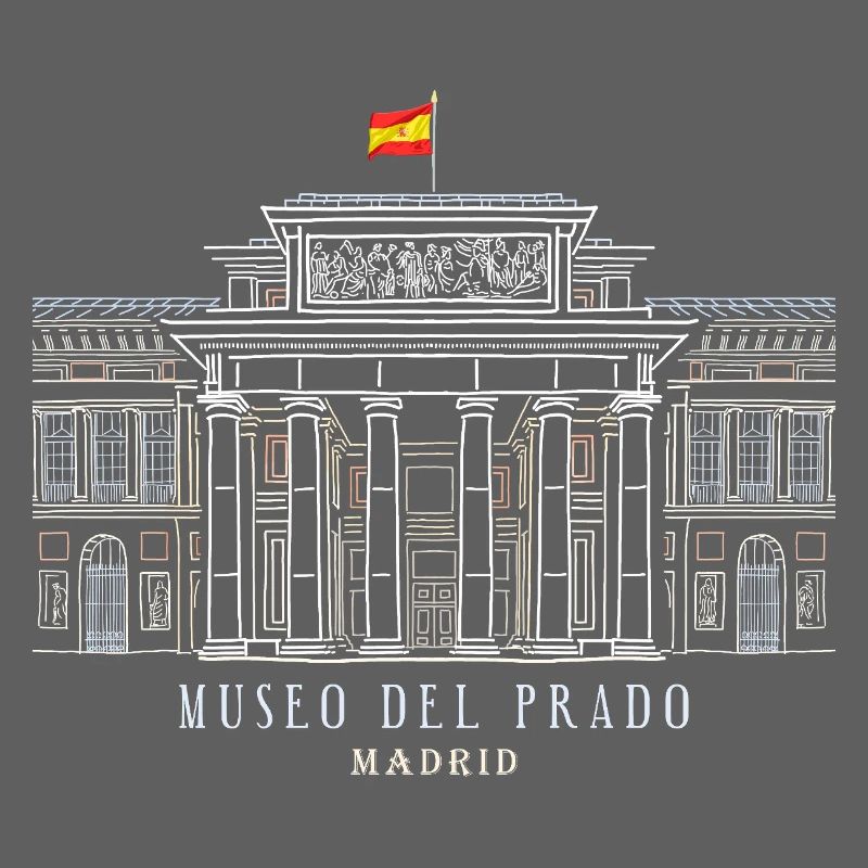 Madrid, Dessin à la main Museo del Prado, Espagne