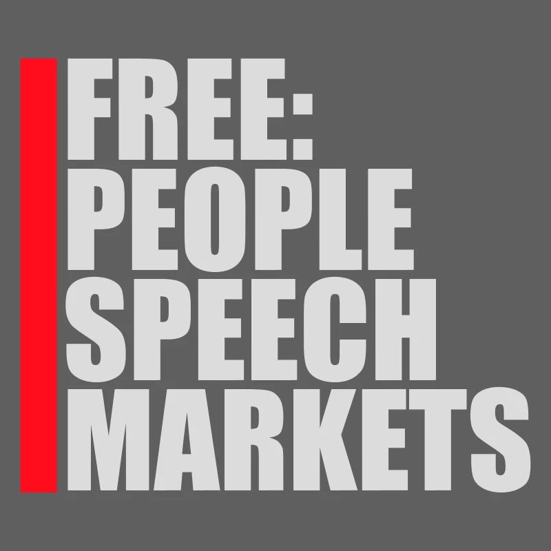Marché de la liberté d’expression Peuple Libertarian Freedom Logo
