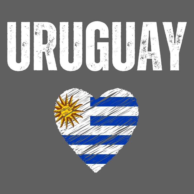 J’adore l’Uruguay, drapeau de l’Uruguay