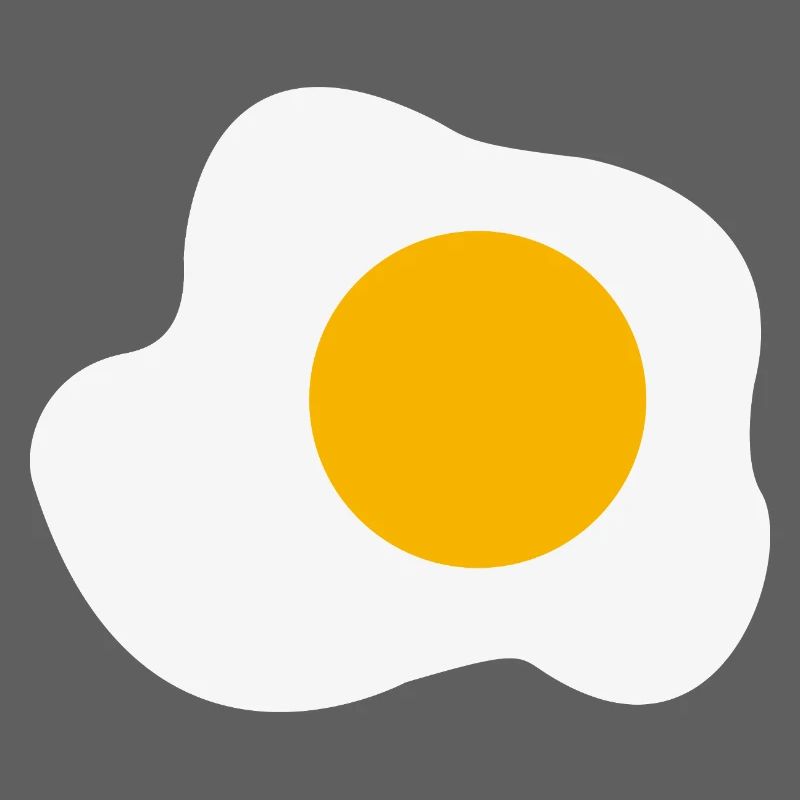 Fried Egg Breakfast Graphic Humor