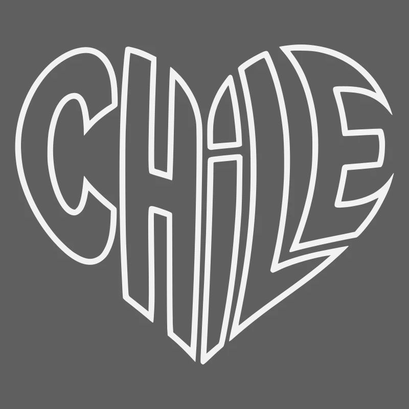 Chile Herz Typo