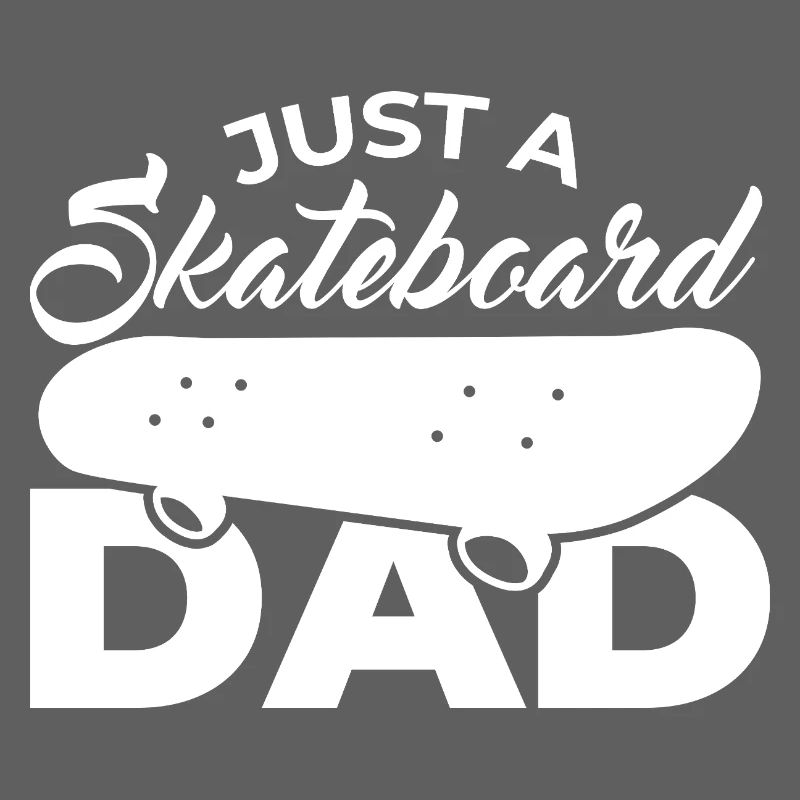 Nur ein Skateboard Vater
