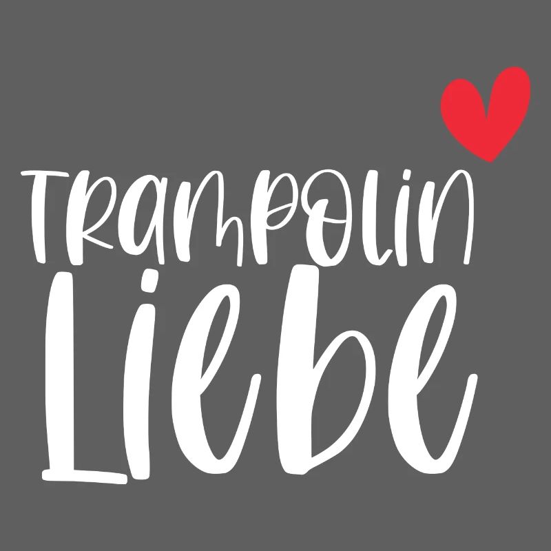 Trampolin Liebe Springen Hobby Geschenk
