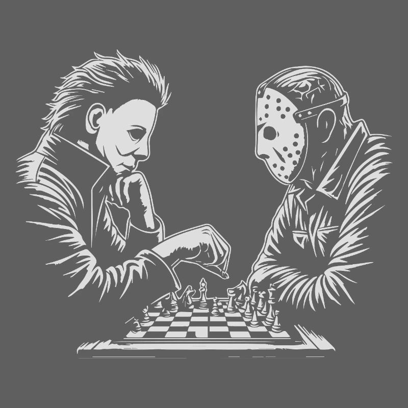 Illustration de match d’échecs étrange