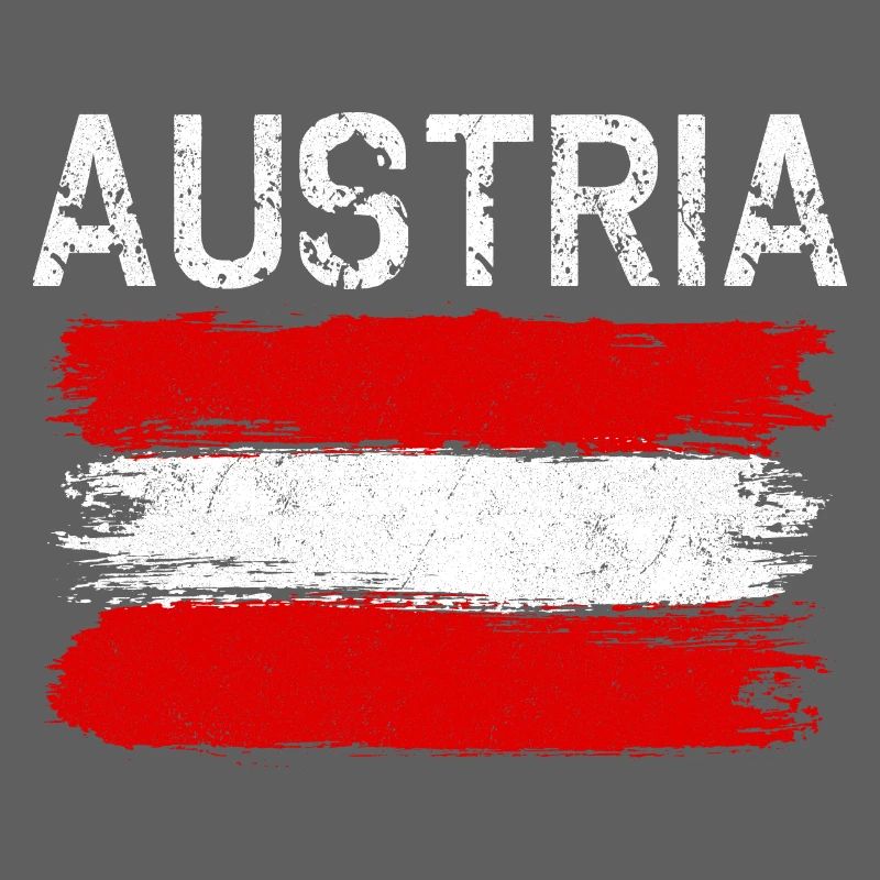 Austria Brushed Flag Grafik