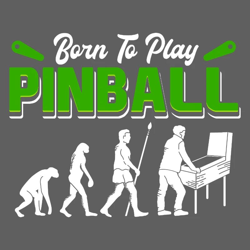 Born to Play Pinball Retro Evolution Arcade Design