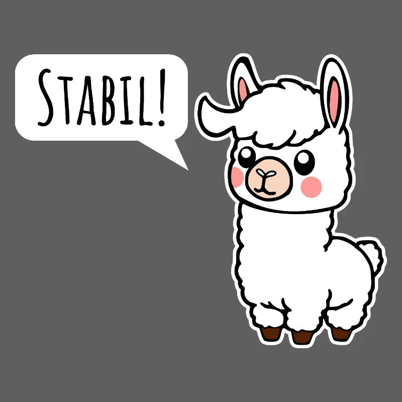 Restez stable ! Comme le petit lama