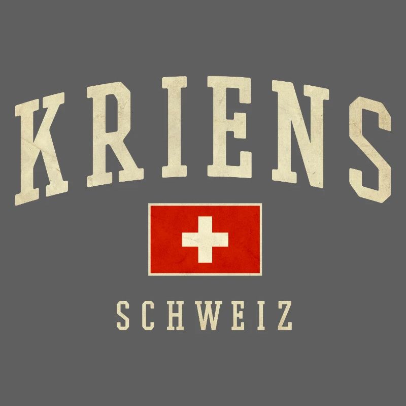 Kriens Suisse design avec drapeau
