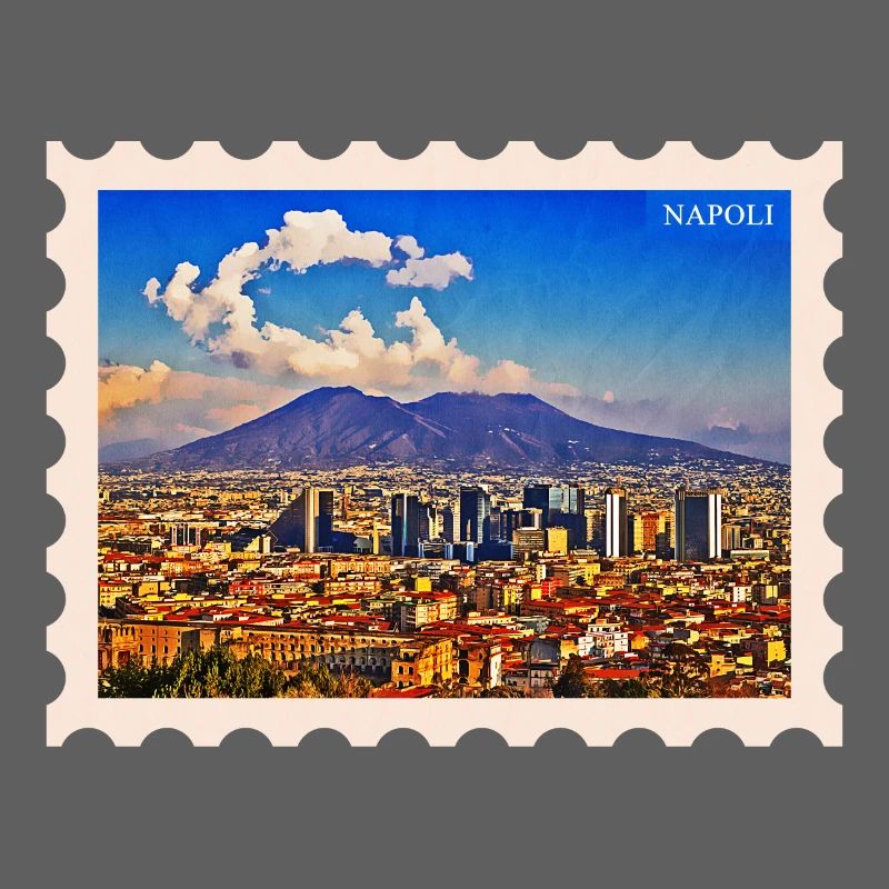 Napoli Skyline Vesuvio