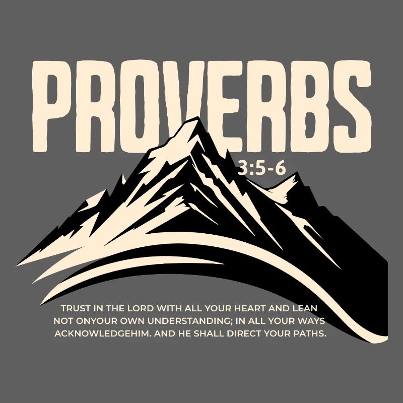 Proverbs 3 5 6 Vertraue Dem Herrn Berg Glauben
