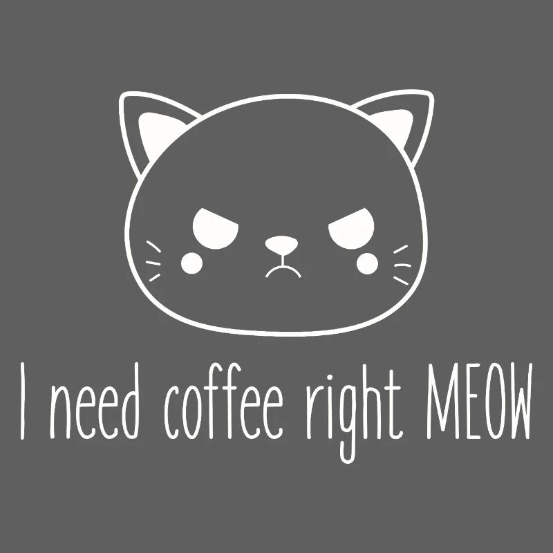 I need coffee right now! Stressed cat