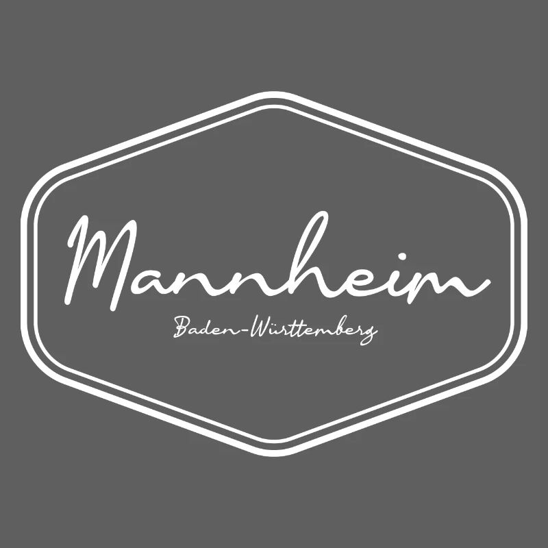 Conception de badge d’écriture manuscrite de Mannheim