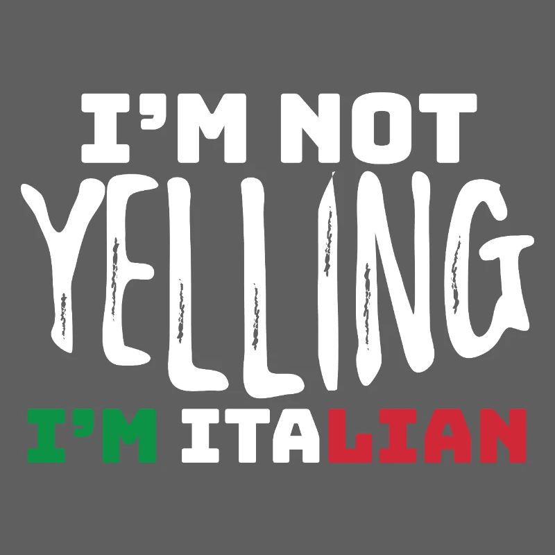 Conception typographique audacieuse de la fierté italienne