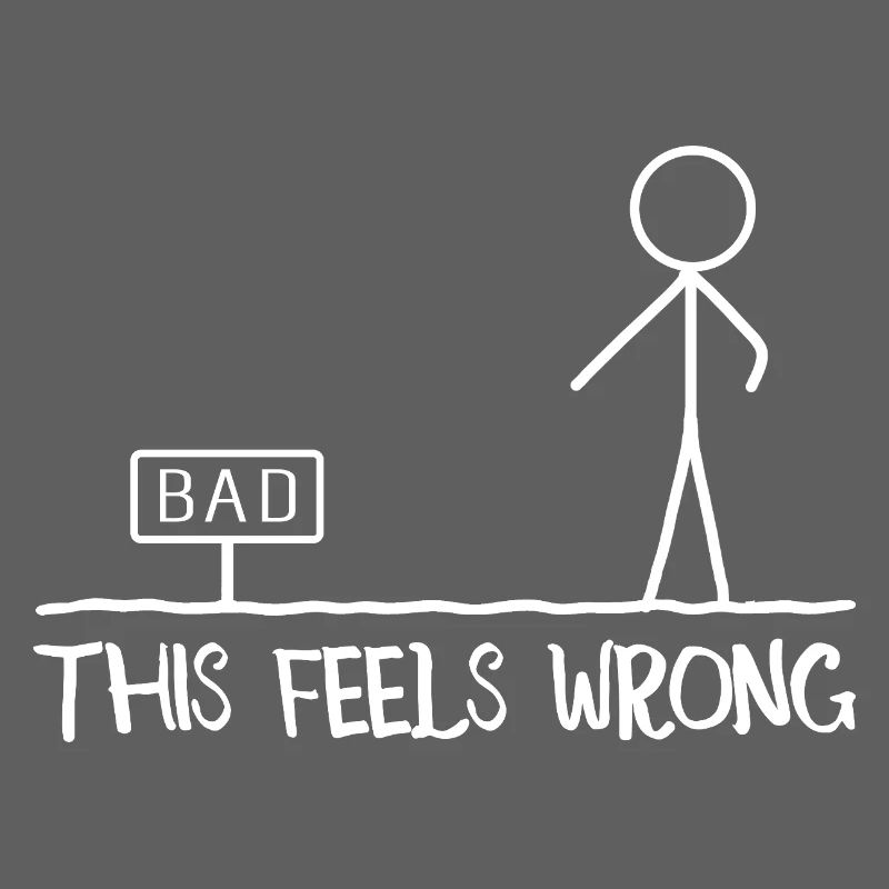 This Feels Wrong Stick Figure Humor Jokes Funny