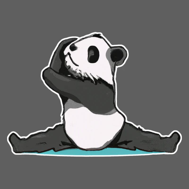 Panda Pose Sticker