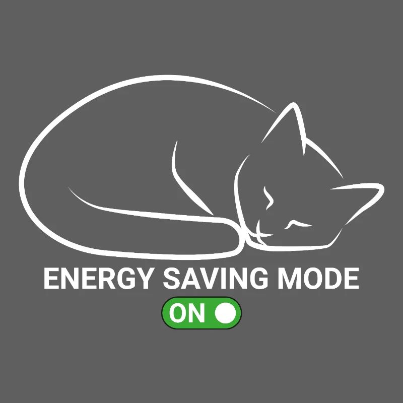 Cat en mode d’économie d’énergie