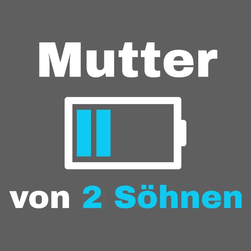 Mutter Sohn Spruch Stolz Mama 2 Kinder Geschenk
