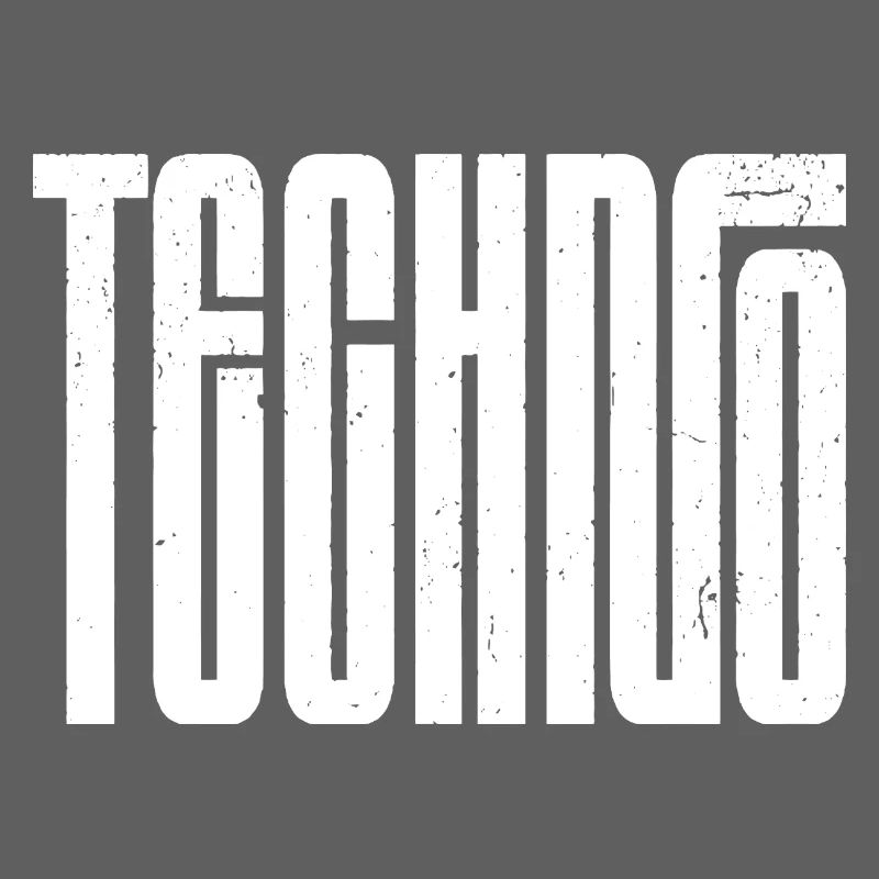 Typographie rétro techno audacieuse