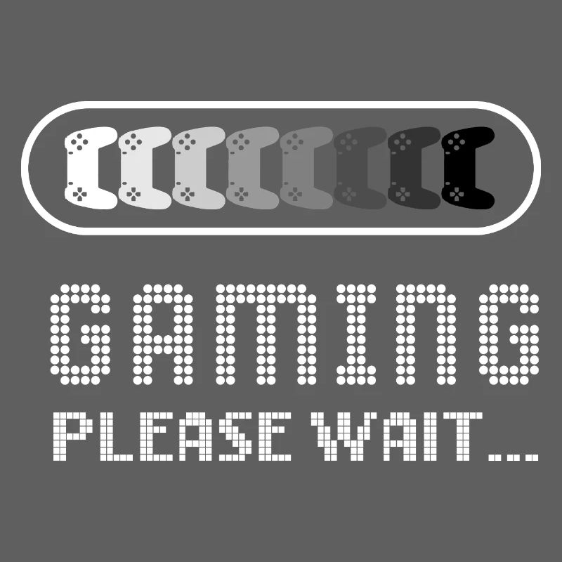 Gaming Please Wait – Funny Gamer Loading Tee