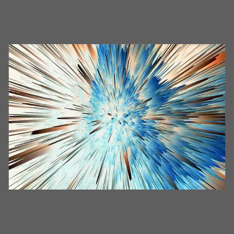 Radiale Blaue Explosion