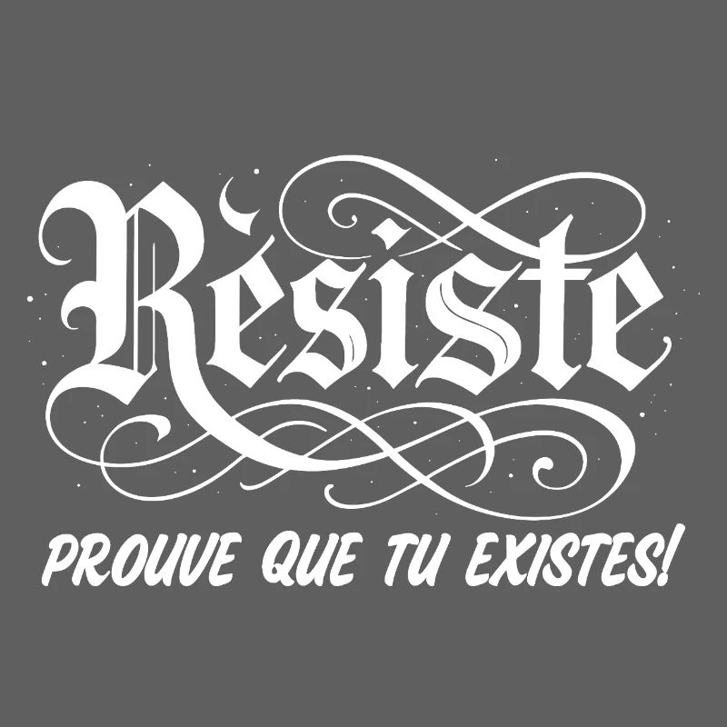 Retro Punk Resist Message