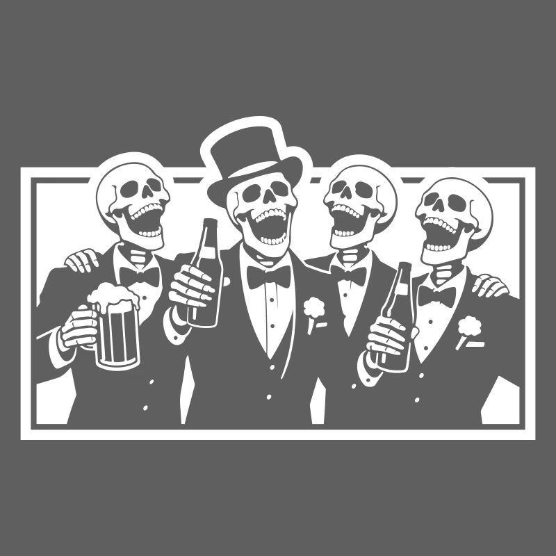 Team Groom Bachelor Skeleton
