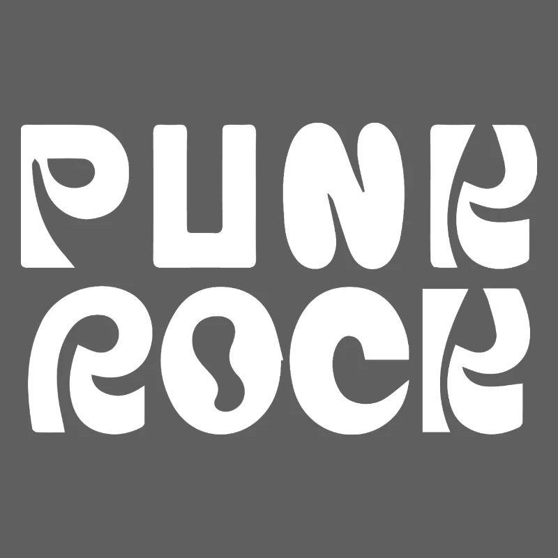 Punk Rock Mutig Retro Typ