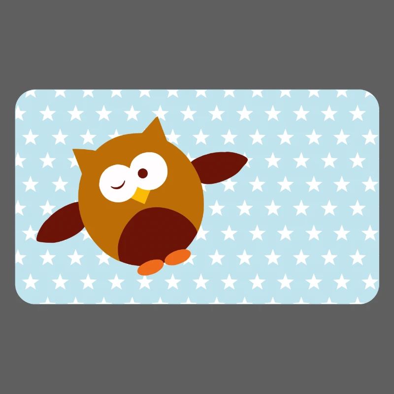 Funny Owl with Blue Asterisk | Customisable