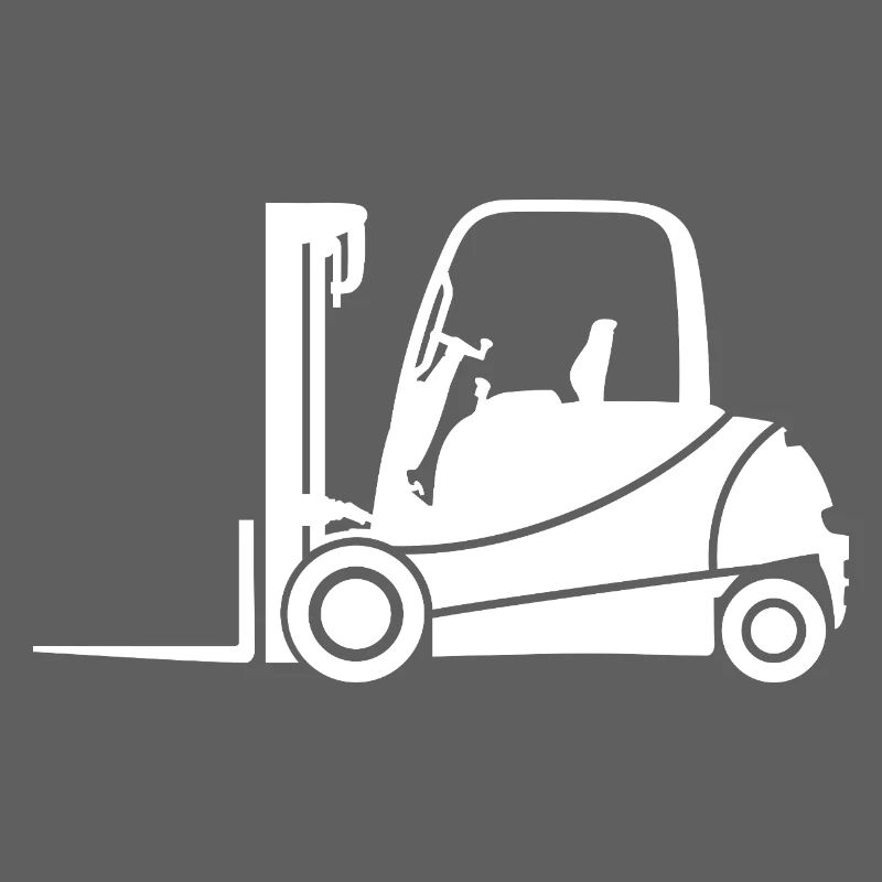 Forklift Silhouette: Transport & Forklift Driver
