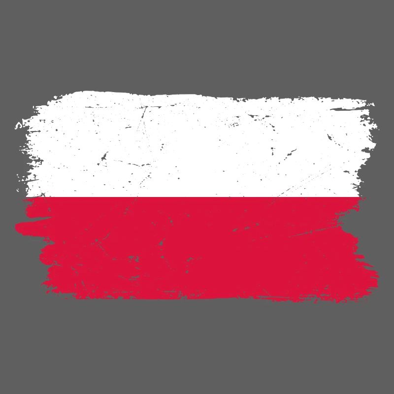 Polish Flag Brush Stroke