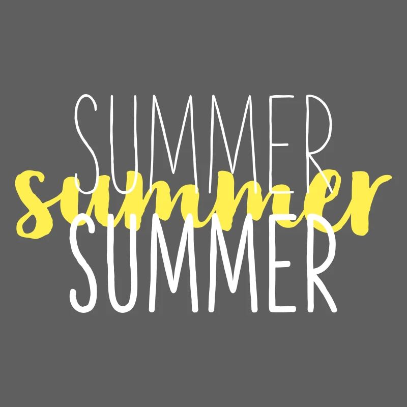 Summer Typo Overlay Gelbes Script