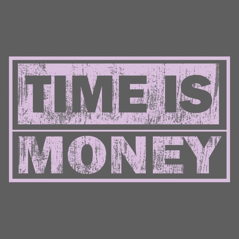 Zeit ist Geld Neon-Panel