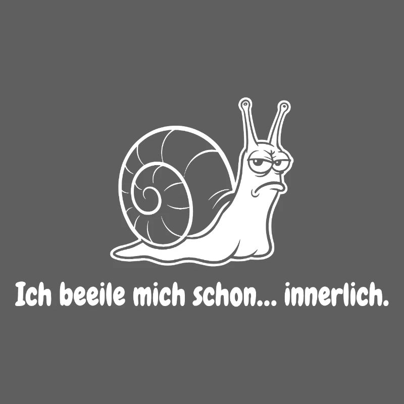 Grim Snail in Minimal Style