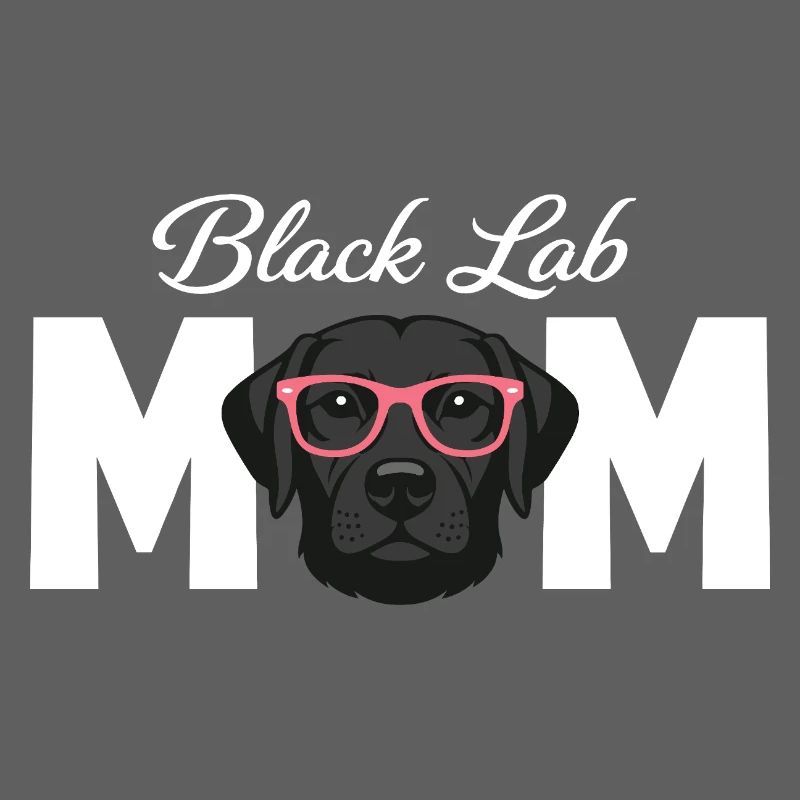 Schwarze Labrador-Mutter Schwarzer Labrador-Liebhaber