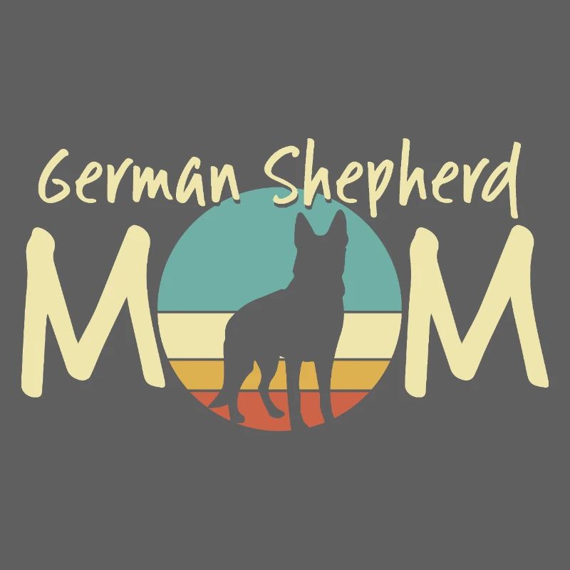 Deutscher Schäferhund Mama Retro Design