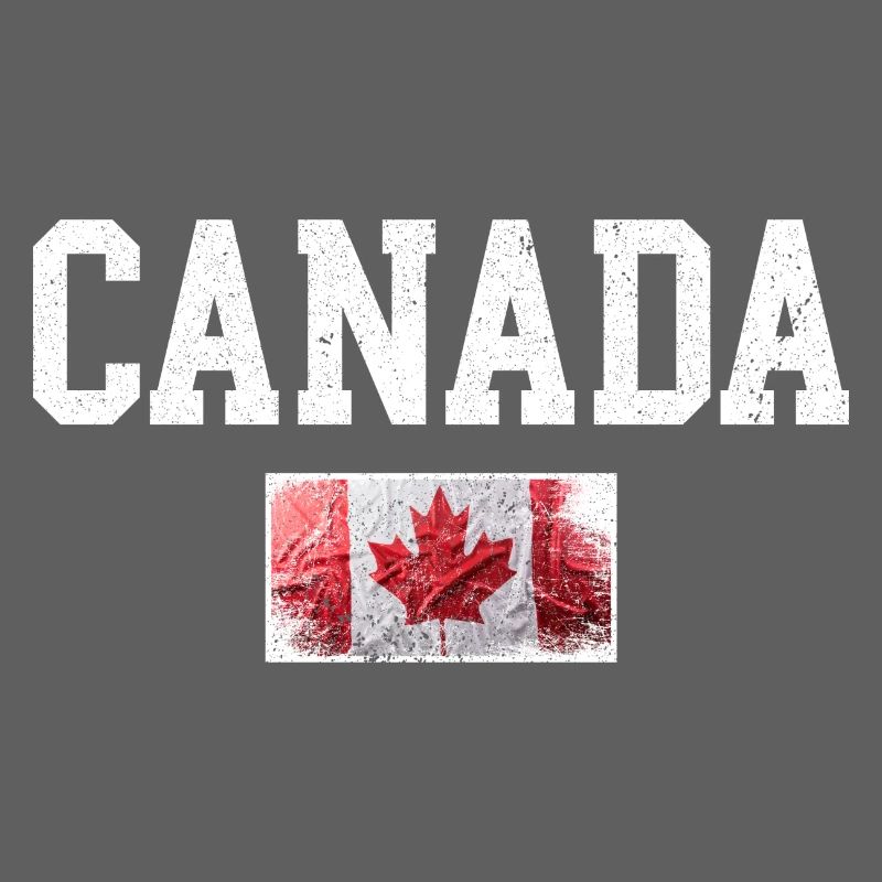Distressed Canada Maple Flag