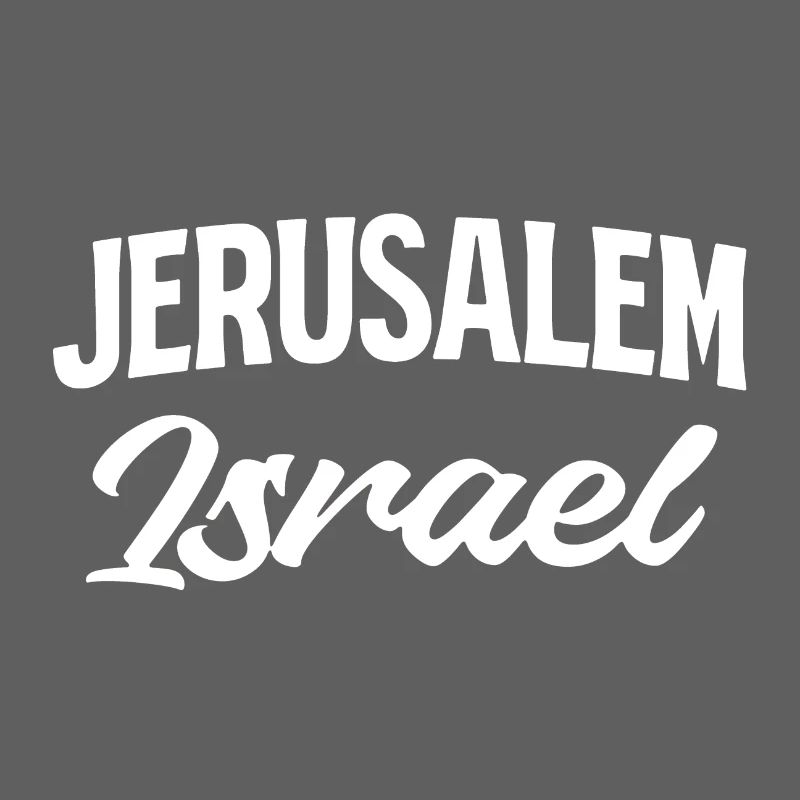 Jerusalem Israel Script Stil