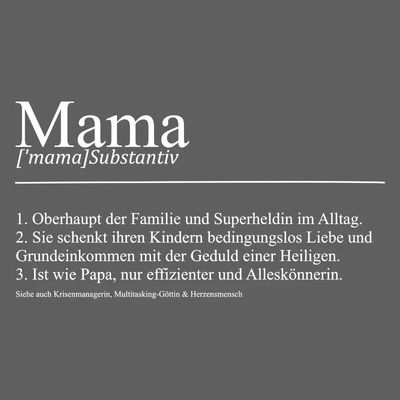 Mama lustige Definition Geschenk Muttertag