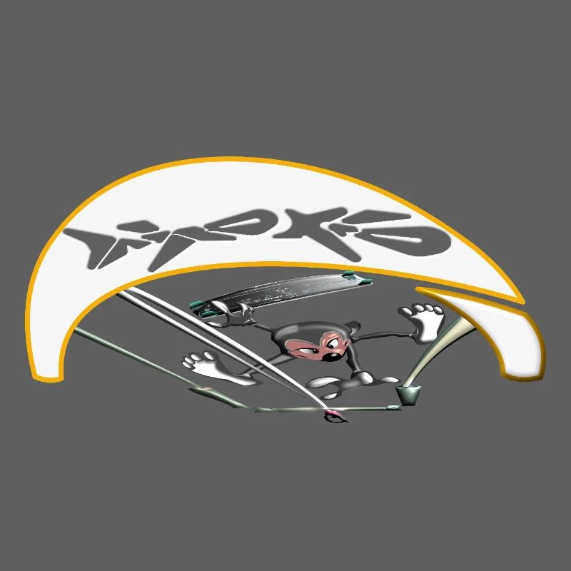 Active kiter with dynamic trajectory