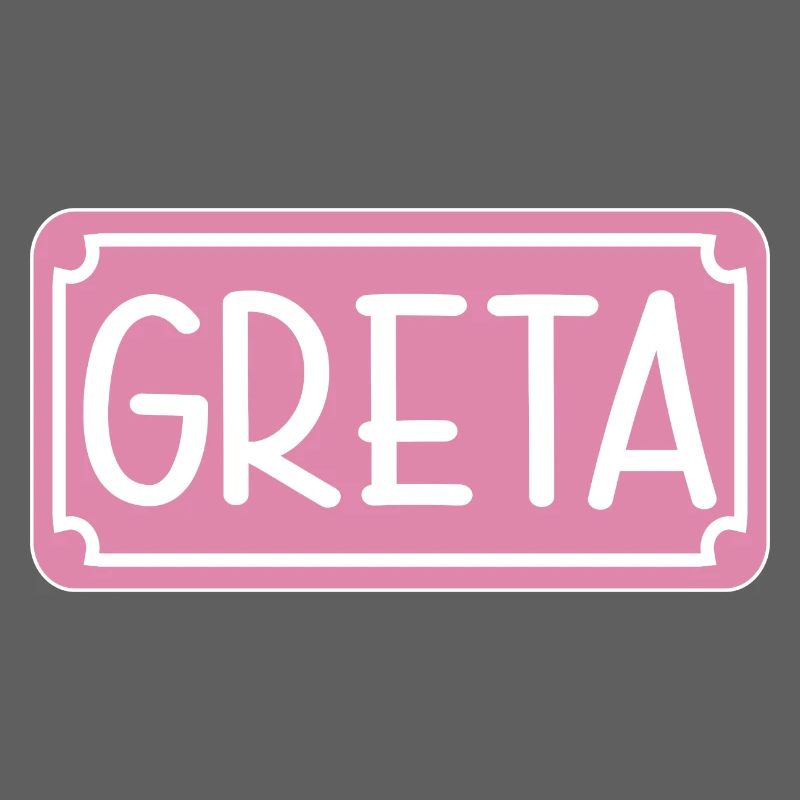 NAMENSGESCHENK MÄDCHEN GRETA SCHILD
