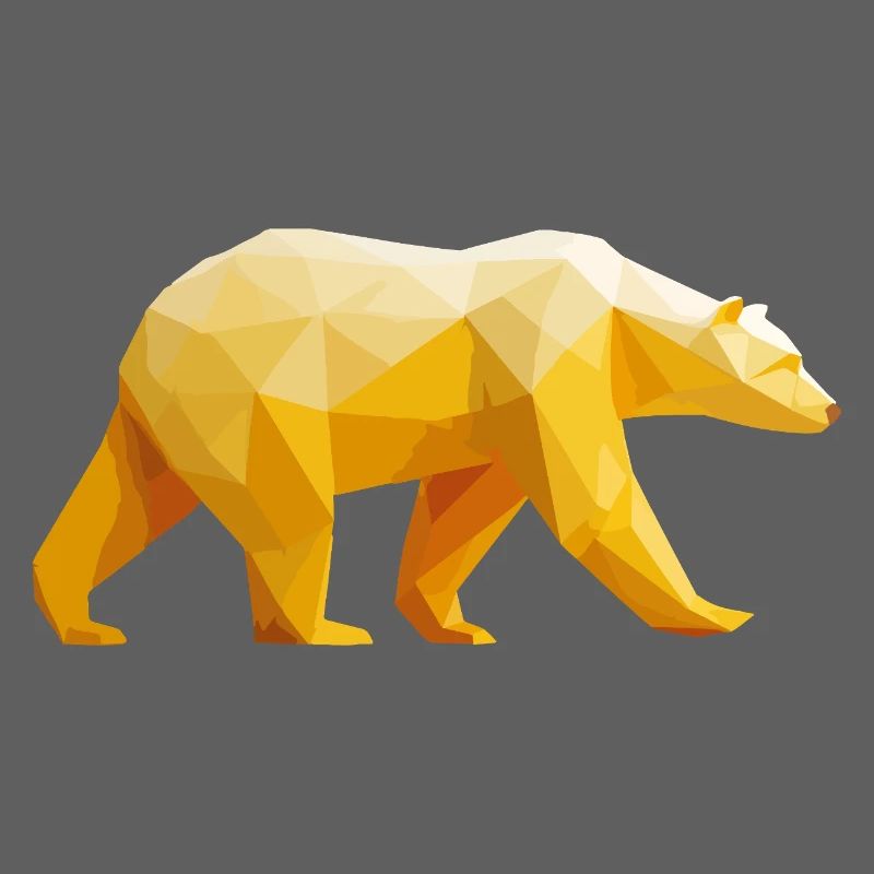 Polar Bär Polygon Eisbär Winter
