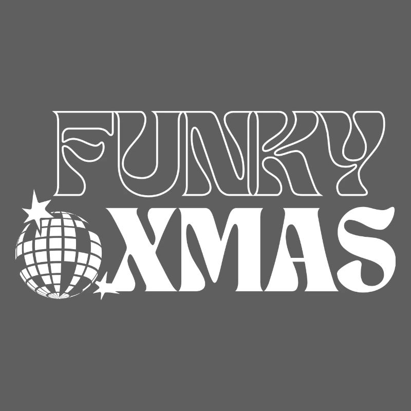 Funky Disco Weihnachtsornament Design