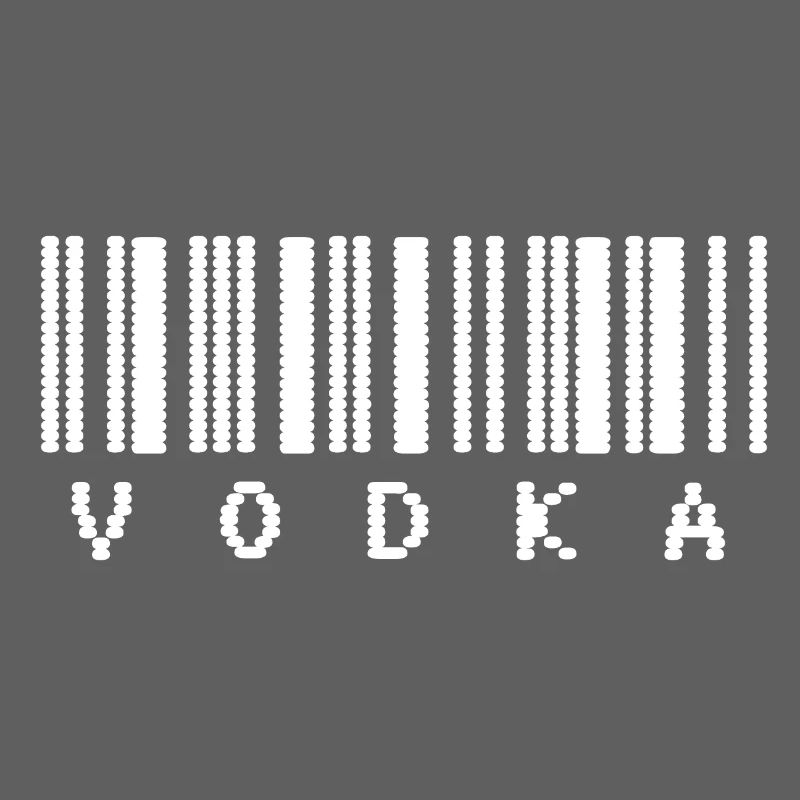 Typographie du code-barres de la vodka