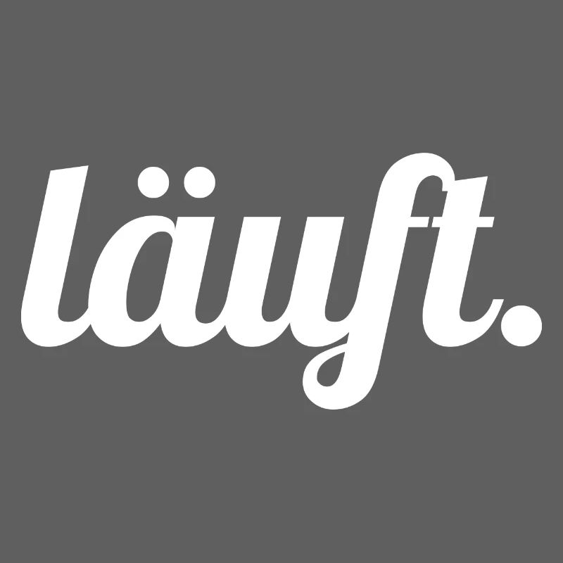 Läuft. Handlettering Script