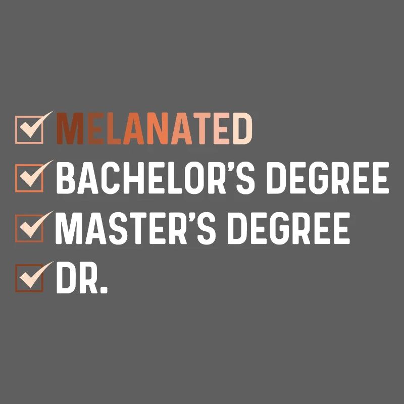 Melanierter Bachelor-Master Dr. – HBCU Pride