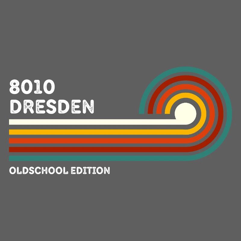 Dresden Retro Shirt 8010 Zip Code Vintage