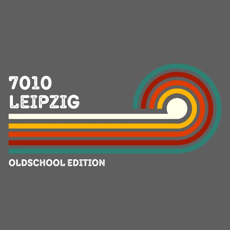Leipzig Retro Shirt 7010 Postal Code Vintage