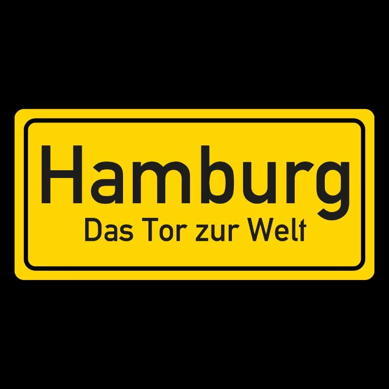 Hamburg place name sign Germany